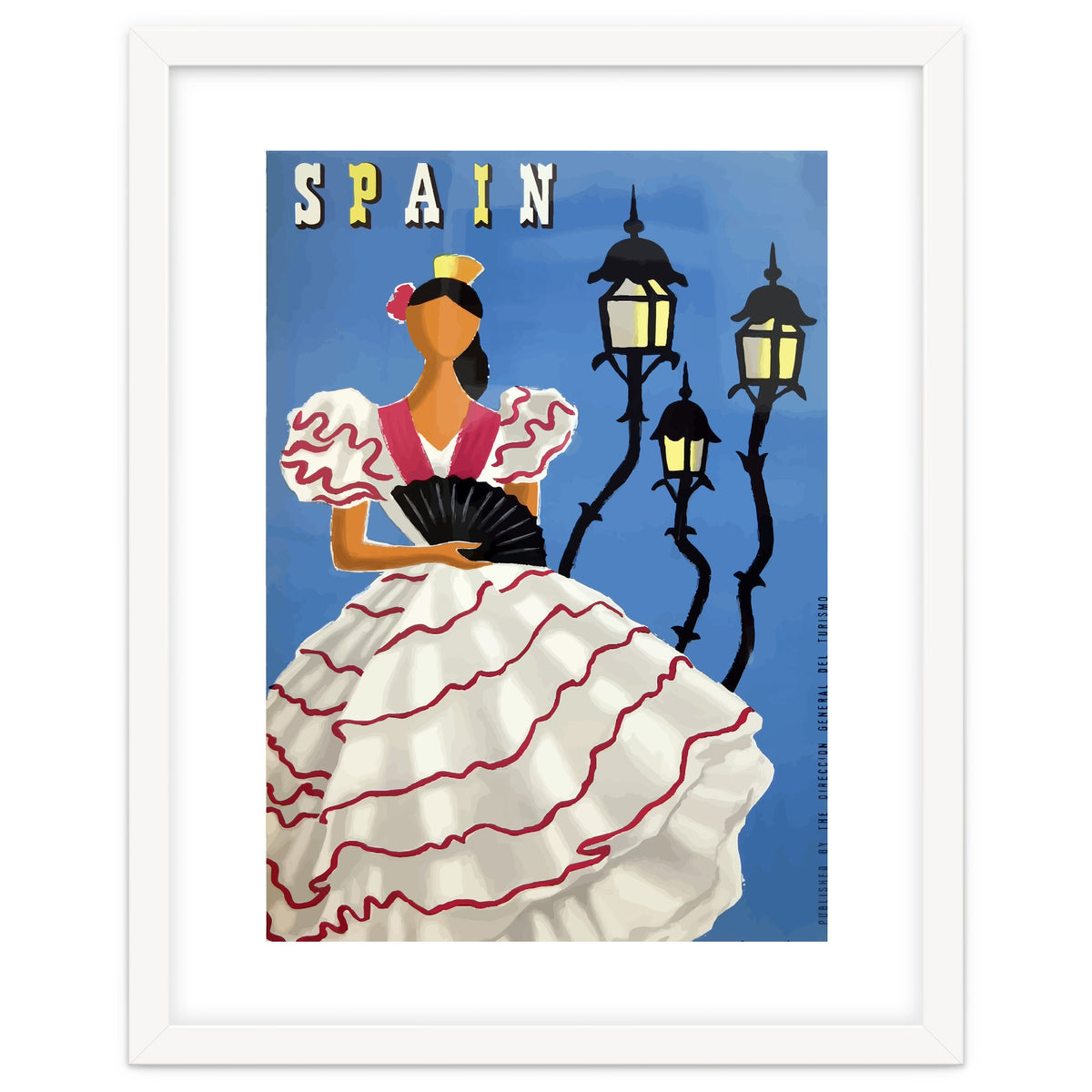 Spain, A Lady in Traditional Costume