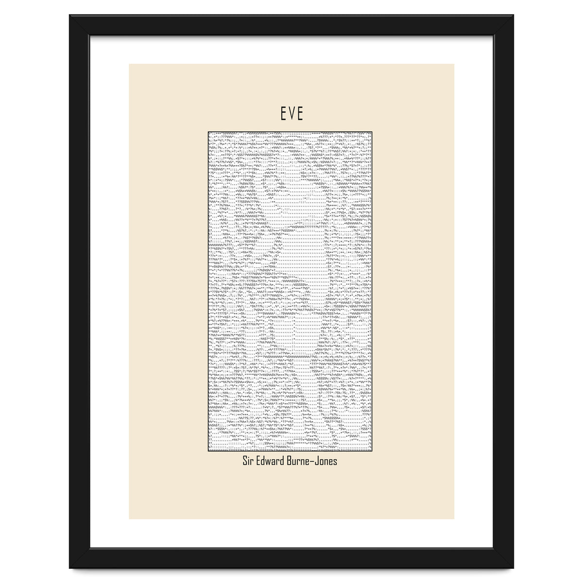 Eve – Sir Edward Burne–jones (ascii Art)