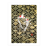 2 Koi In Wood (Print Only) thumbnail
