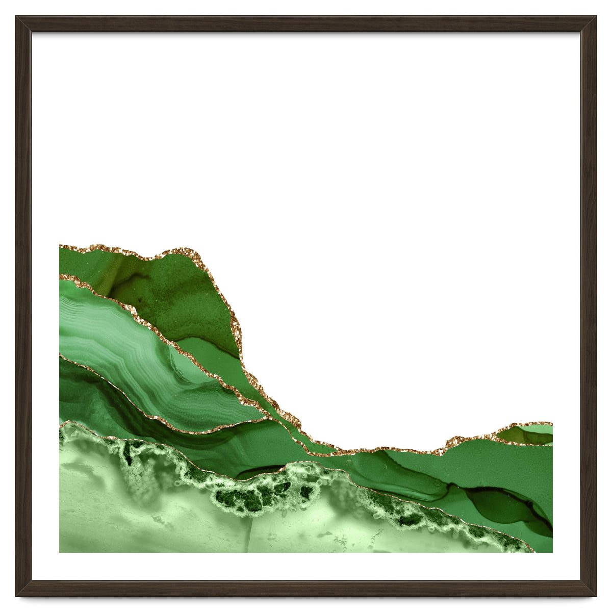 Green & Gold Agate Texture 23