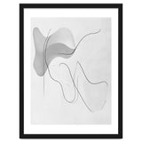 Abstract Black And White Flowing Lines And Shapes thumbnail