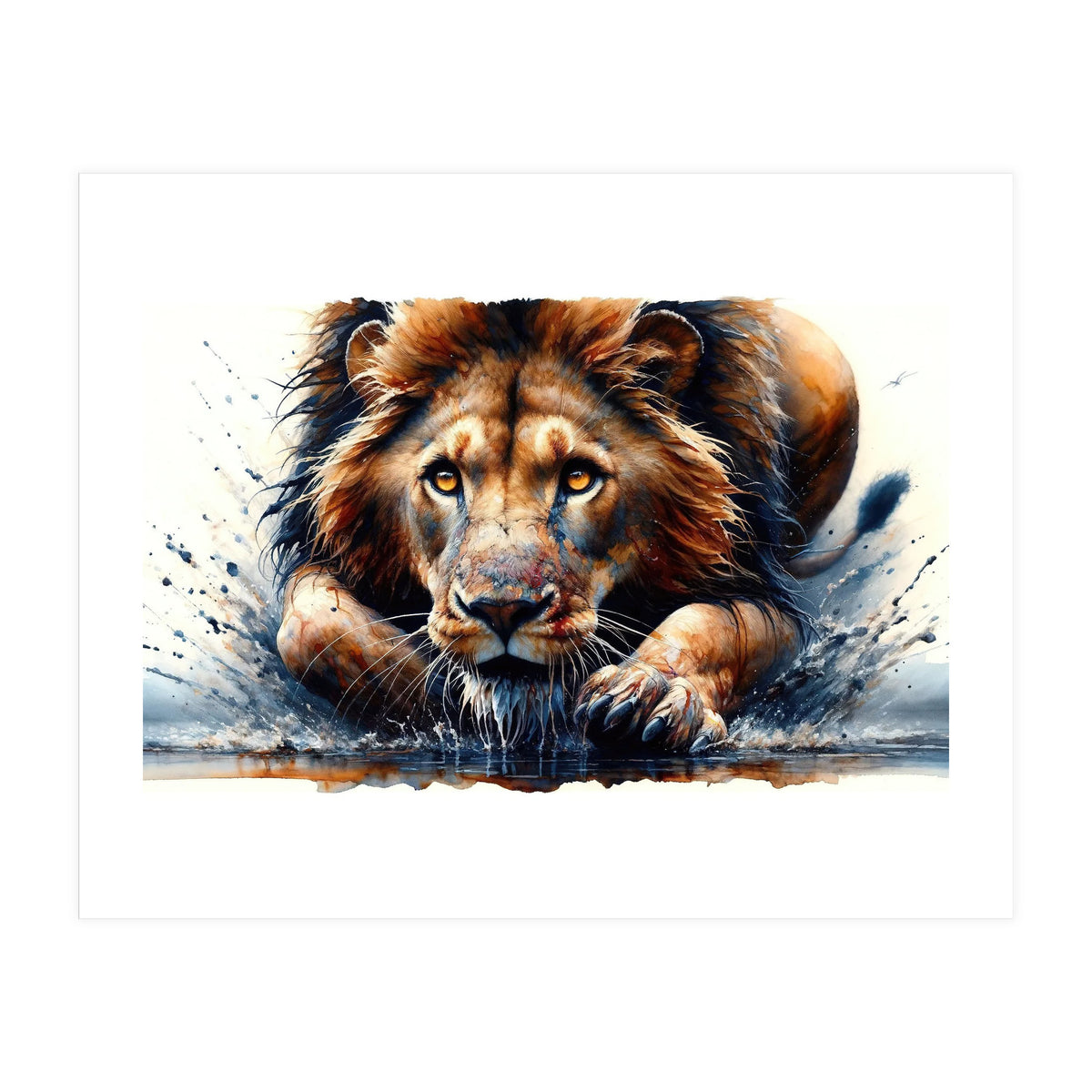 Hunter Gaze In The Wild (Print Only)