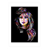 Taylor Swift Colorful Art 2 (Print Only) thumbnail