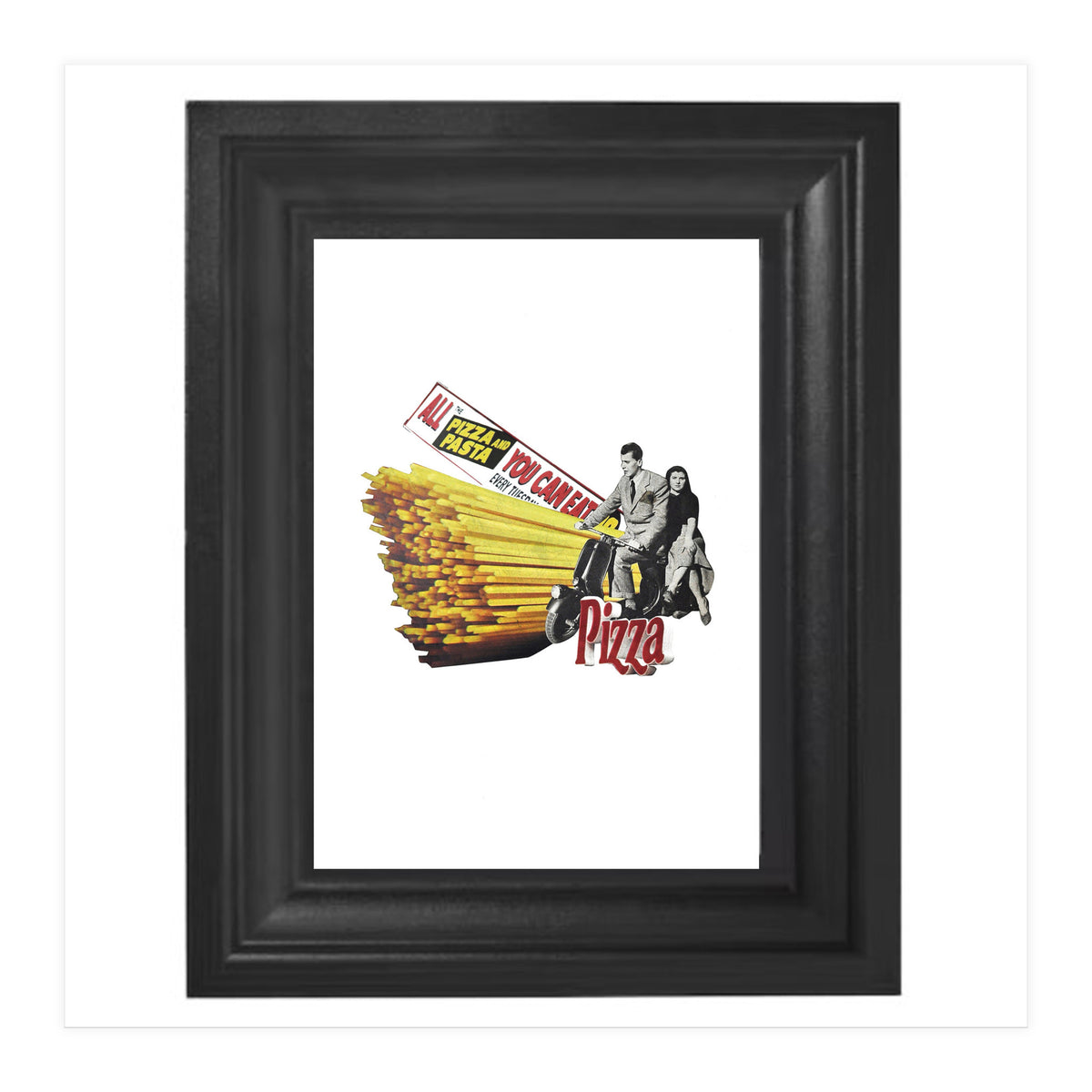 Made in Italy Collage - Print of paper Collage (Print Only)