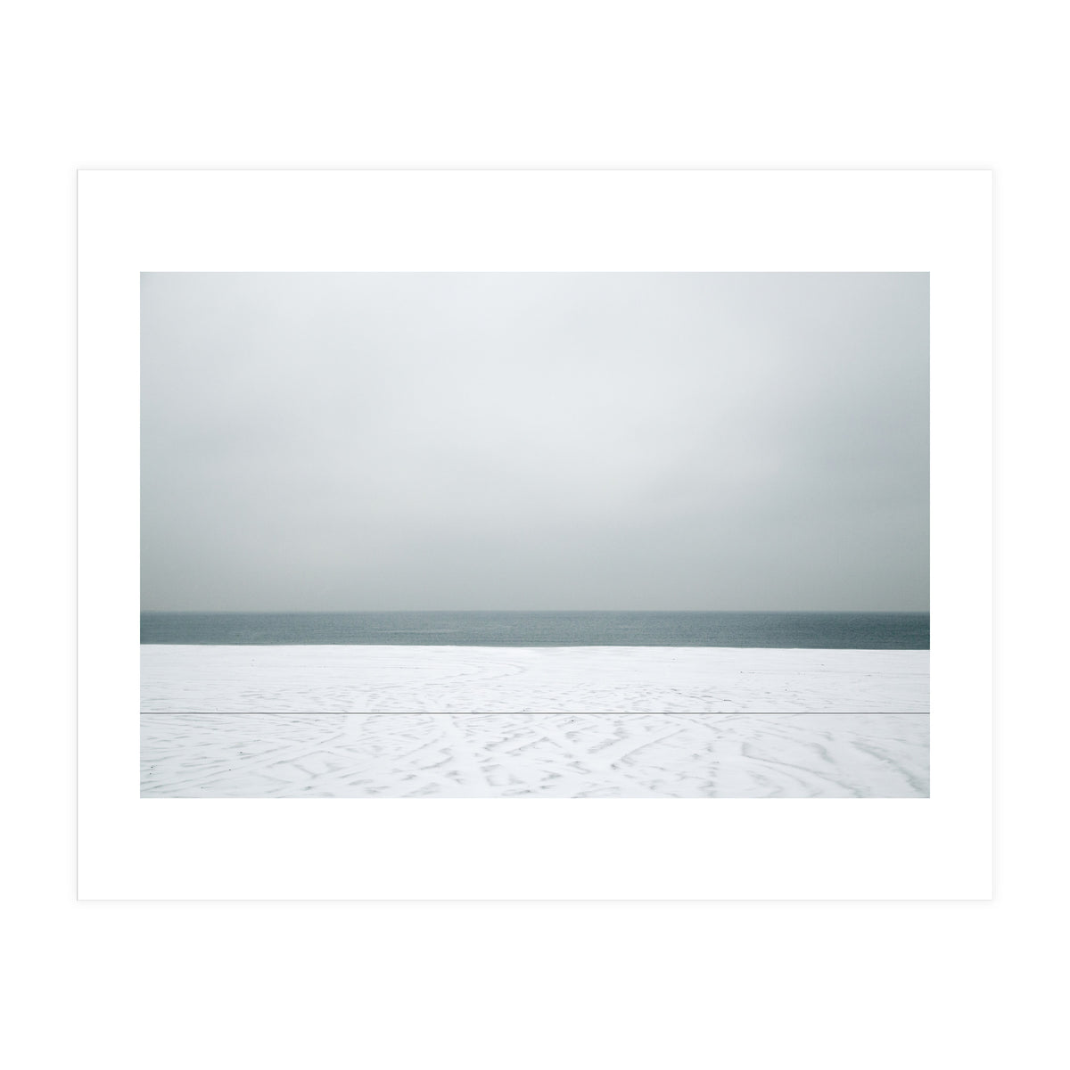 Winter seascape - Snow beach  (Print Only)