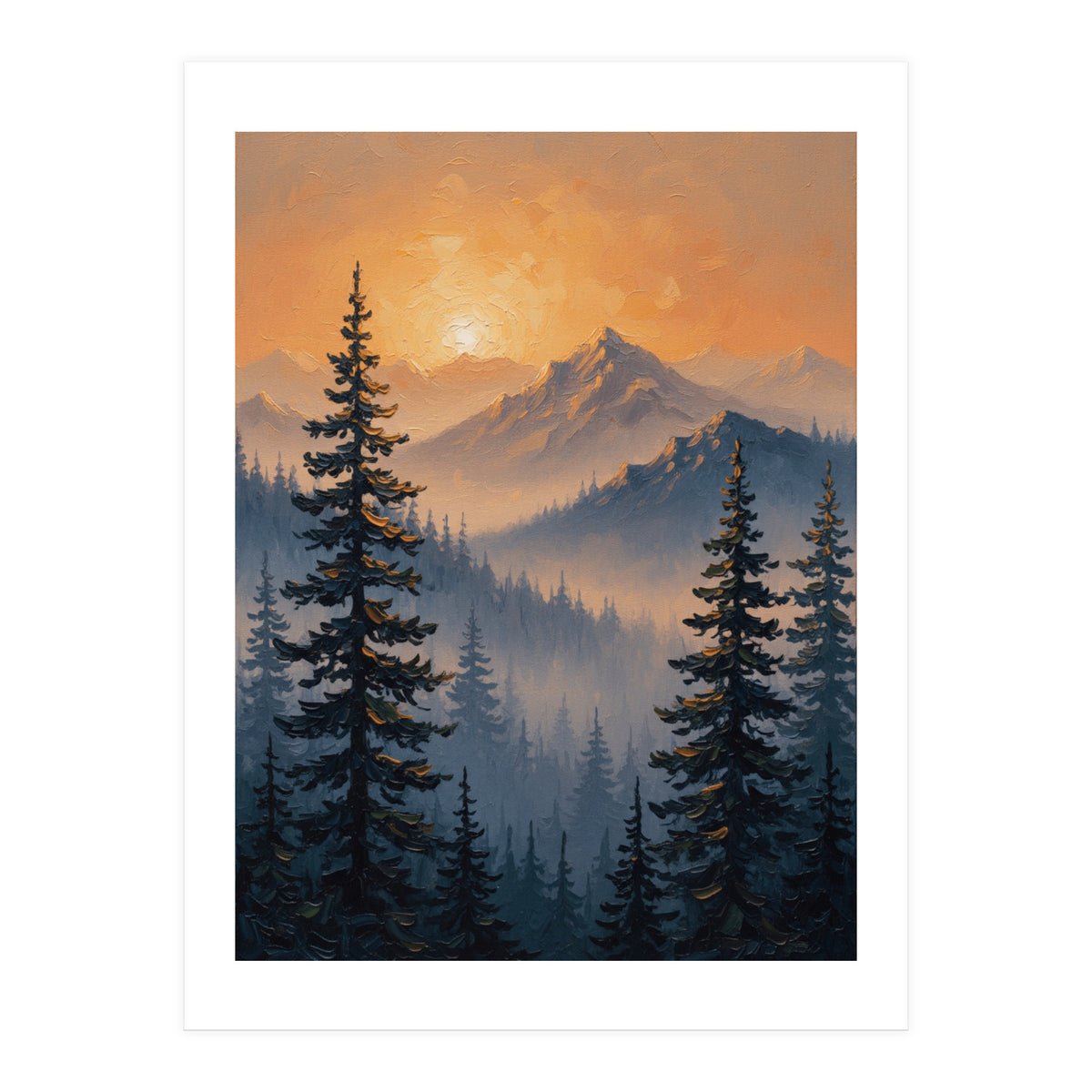 Ethereal Alpine Glow (Print Only)