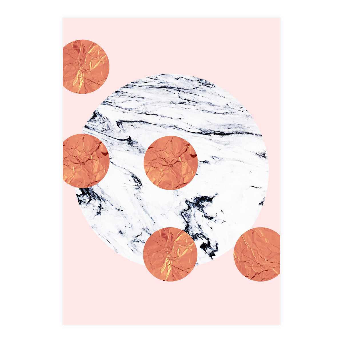 Marble + Pink + Copper (Print Only)