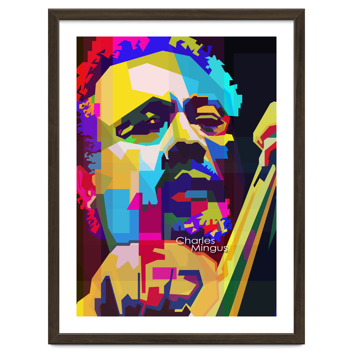 Charles Mingus Classic Jazz Pop Art WPAP
