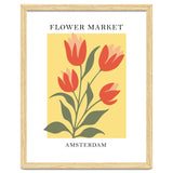Amsterdam Flower Market - Modern Colorful Botanical Print thumbnail