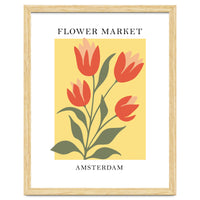 Amsterdam Flower Market - Modern Colorful Botanical Print