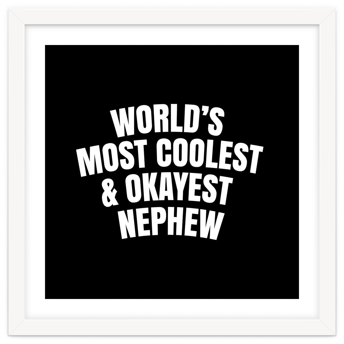 World's most coolest and okayest nephew