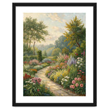 Enchanted English Cottage Garden Oil Painting thumbnail