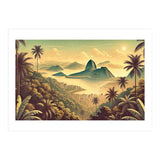 Vintage Brazil, Rio De Janeiro Tropics Poster (Print Only) thumbnail
