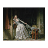 Jean-Honoré Fragonard – The Stolen Kiss | Elegant Rococo Romance & Secret Intimacy (Print Only) thumbnail