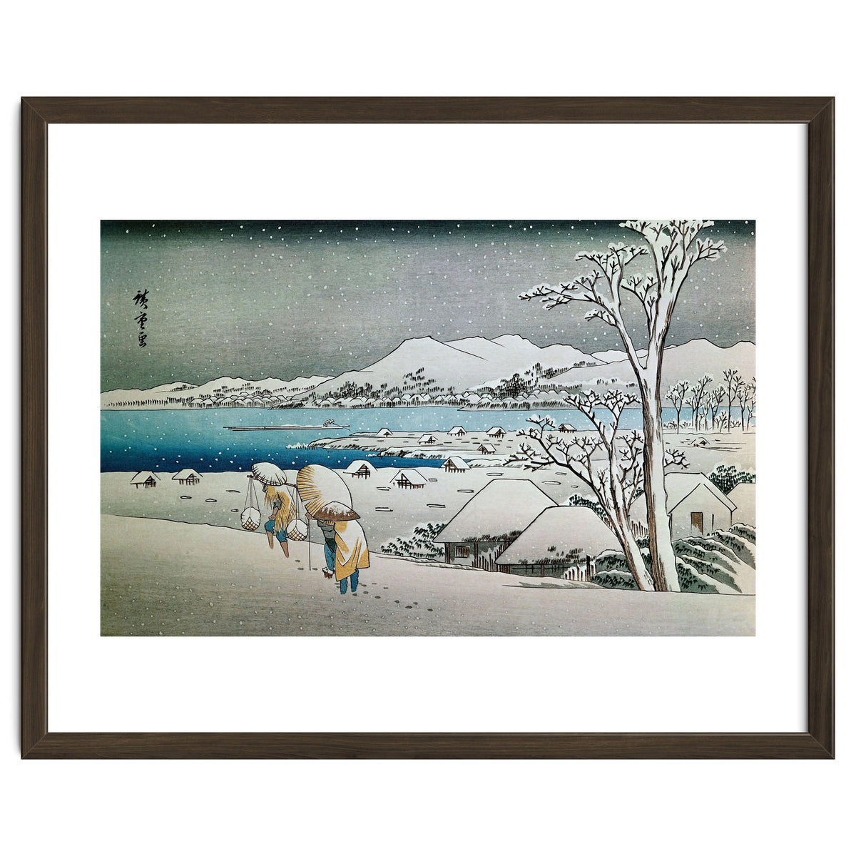 SNOW LANDSCAPE - JAPANESE ENGRAVING - 19TH CENTURY.
