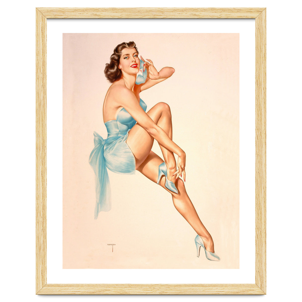 Beautiful Pinup Woman Posing In Ballerina Costume