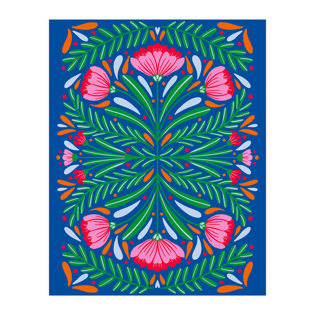 Bold Symmetrical Flowers (Print Only)