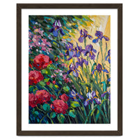 Expressive Heavy Impasto Floral Oil Painting