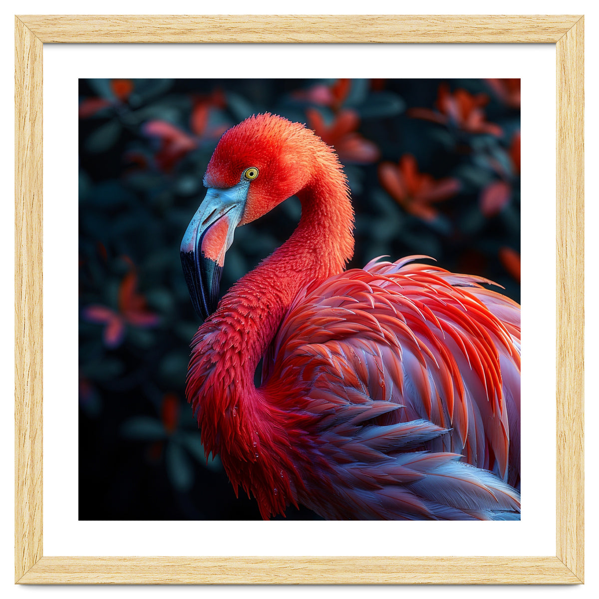 Vibrant Flamingo Bird Profile Majestic Pose