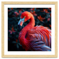 Vibrant Flamingo Bird Profile Majestic Pose