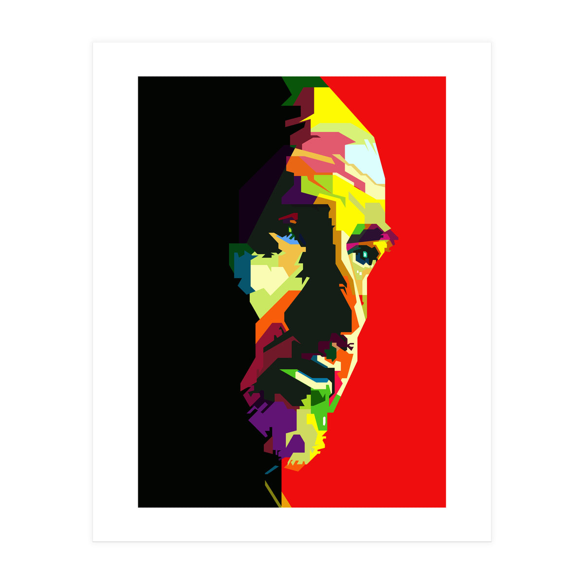 Peter Gabriel English Music Celebrity Pop Art WPAP (Print Only)