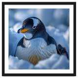 Gentoo Penguin In Its Natural Snowy Habitat thumbnail