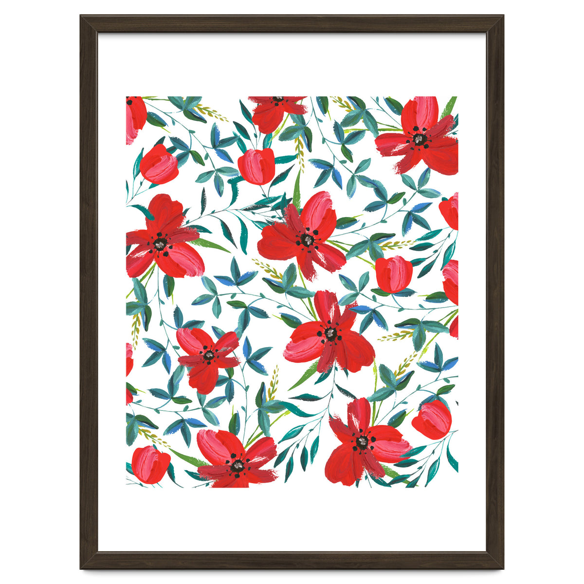 Red Blossom #society6 #decor #buyart