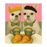 French Bulldogs At Breakfast Café (Print Only) thumbnail