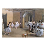 The Dance Foyer at the Opera on the rue Le Peletier, 1872 - 32x46 cm - oil on canvas. (Print Only) thumbnail