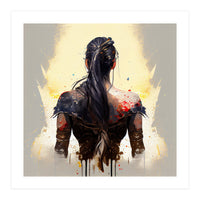 Warrior Woman From Behind (Print Only)