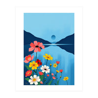 Floral Lake Calm (Print Only)