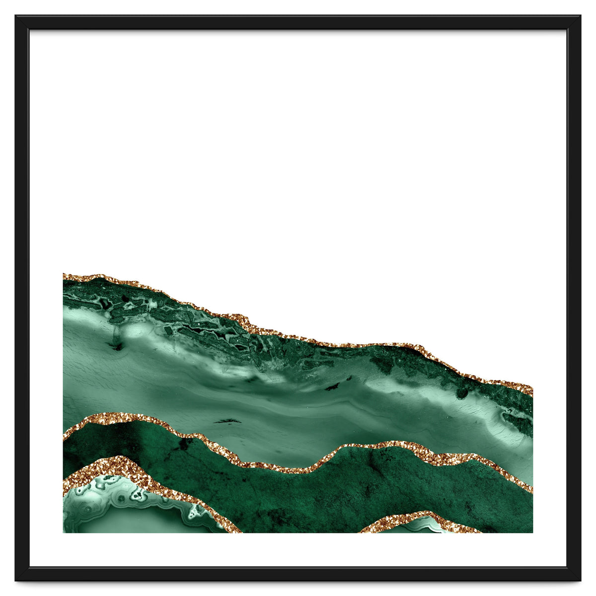 Emerald & Gold Agate Texture 08