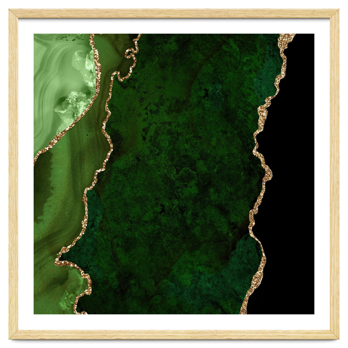 Green & Gold Agate Texture 15