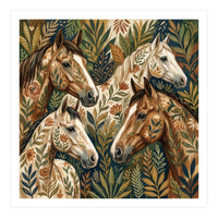 Equestrian Floral Harmony (Print Only)