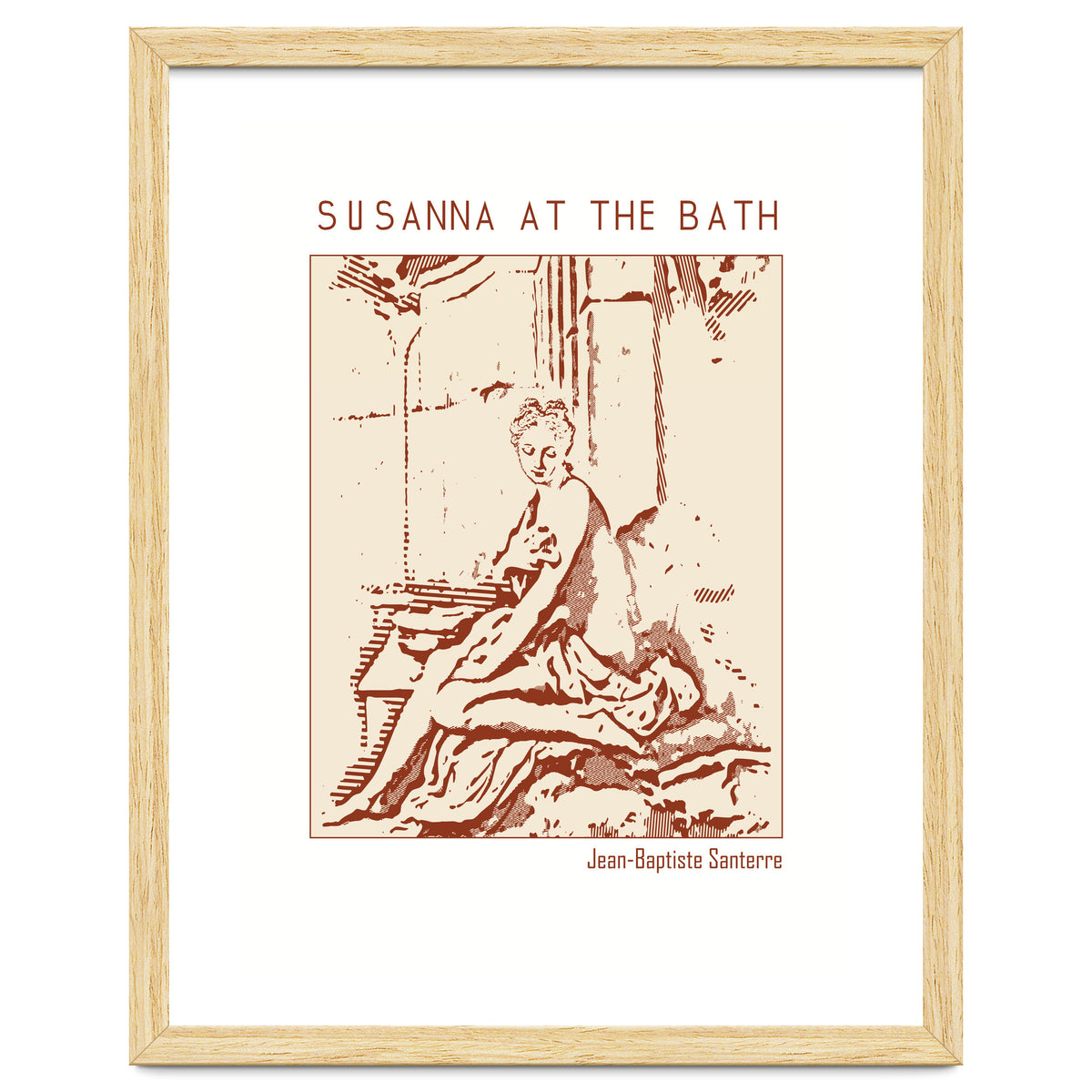 Susanna At The Bath – Jean Baptiste Santerre