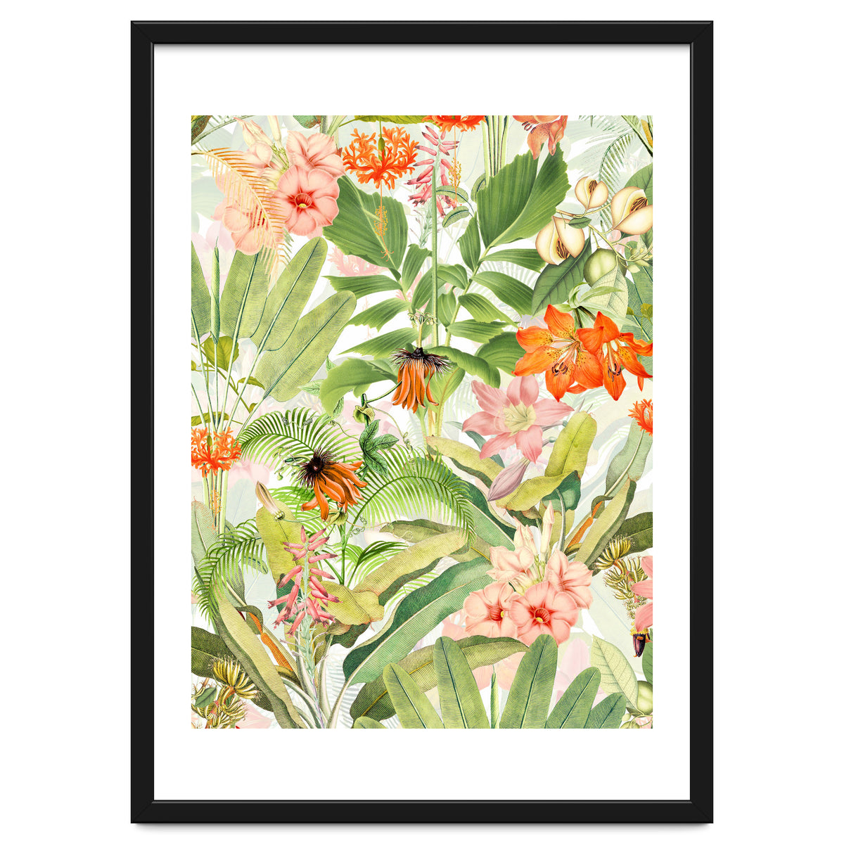 Luxurious Botanical Flower Jungle