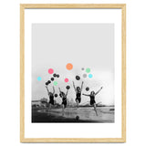 Vintage Women Black & White Photography Balloons Freedom Feminism Women's Rights Individuality thumbnail