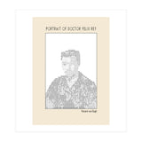 Portrait Of Doctor Felix Rey (ascii Art) (Print Only) thumbnail