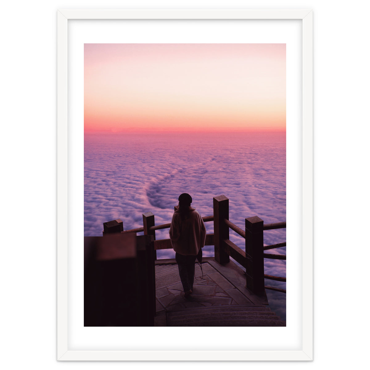 Woman Waiting Sunset