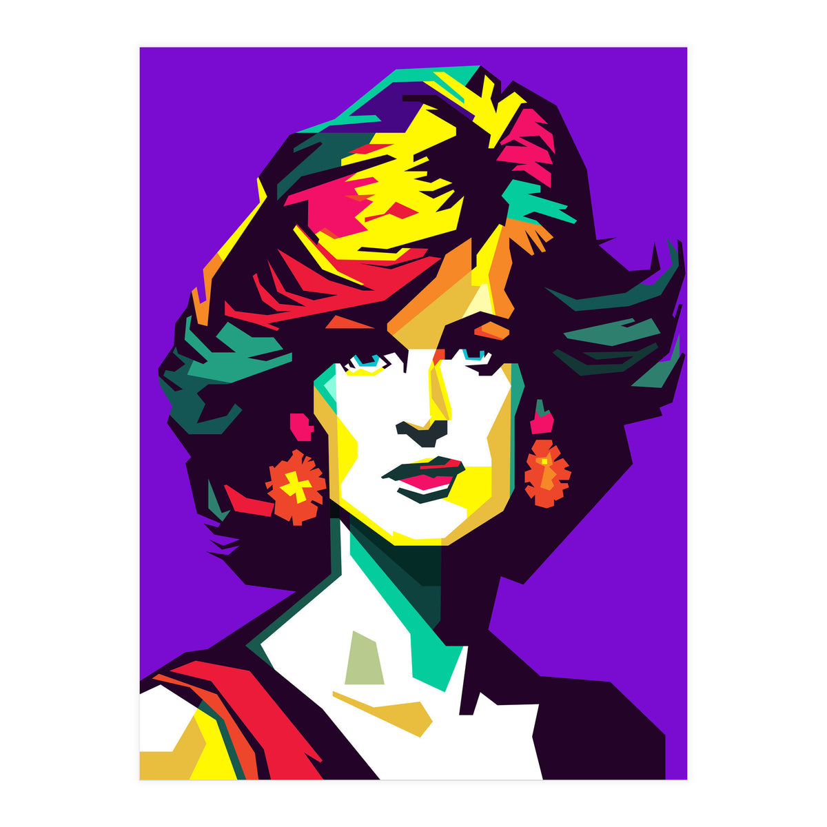 Retro Diana Famous Loved Beauty Woman (Print Only)