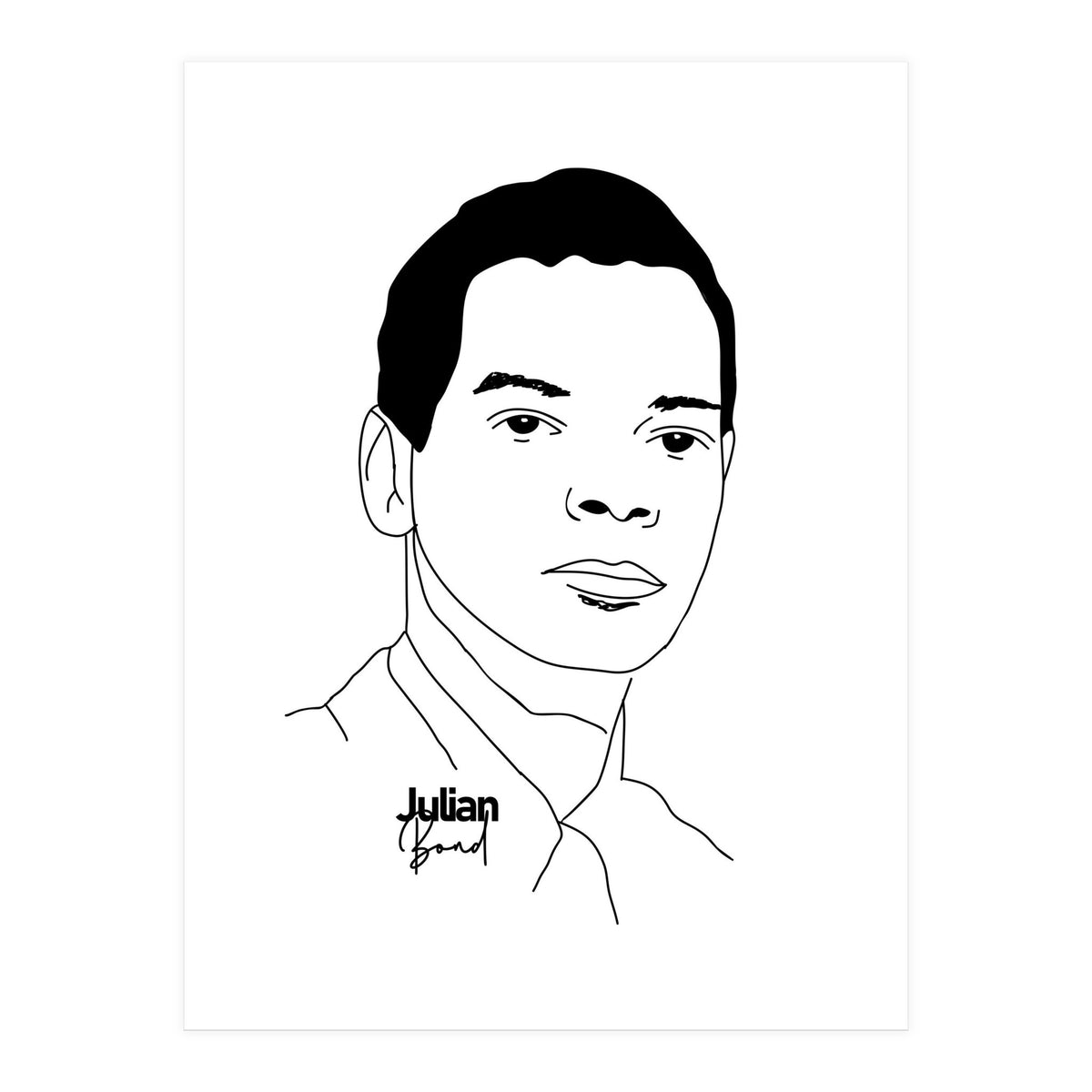 Julian Bond American Social Activist Legend (Print Only)