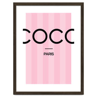 Paris Fashion Quote Art, Coco Chanel, Chic Decor