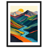Minimalist Mountain River Landscape thumbnail