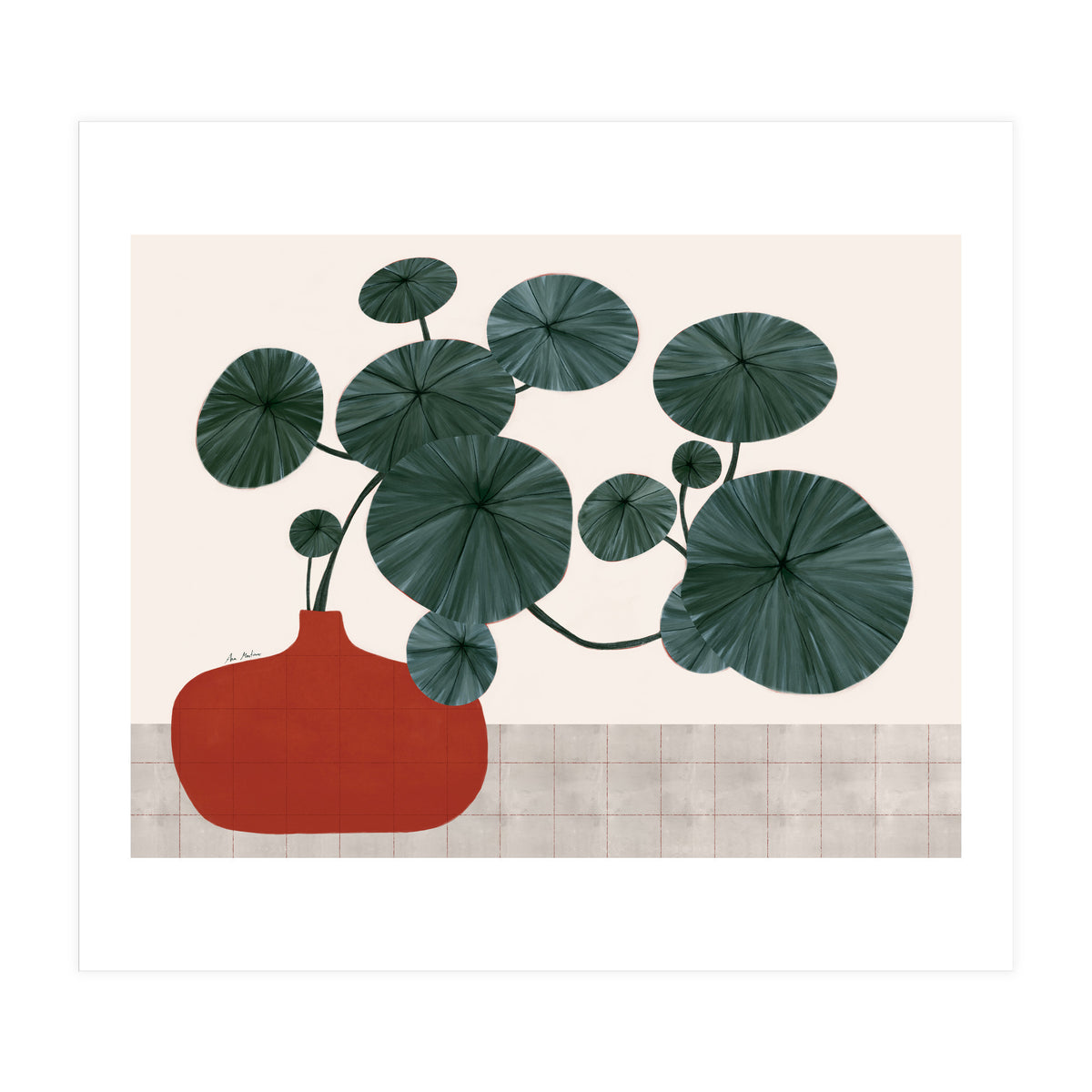 Stephonia Erecta plant (Print Only)