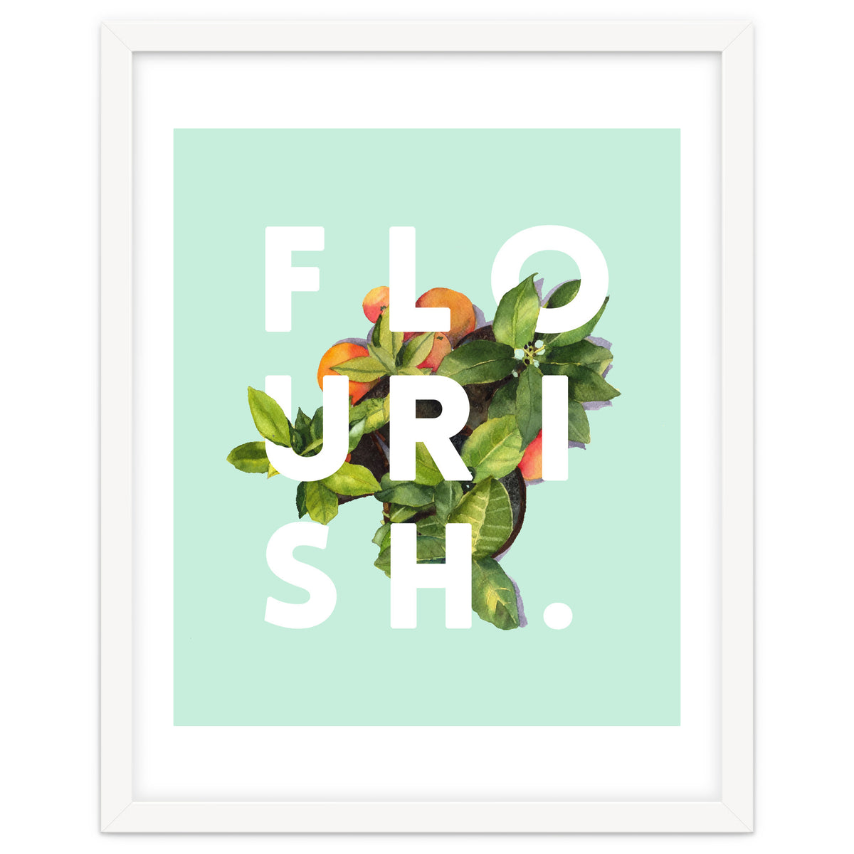 Flourish #society6 #buyart #typography #artprint