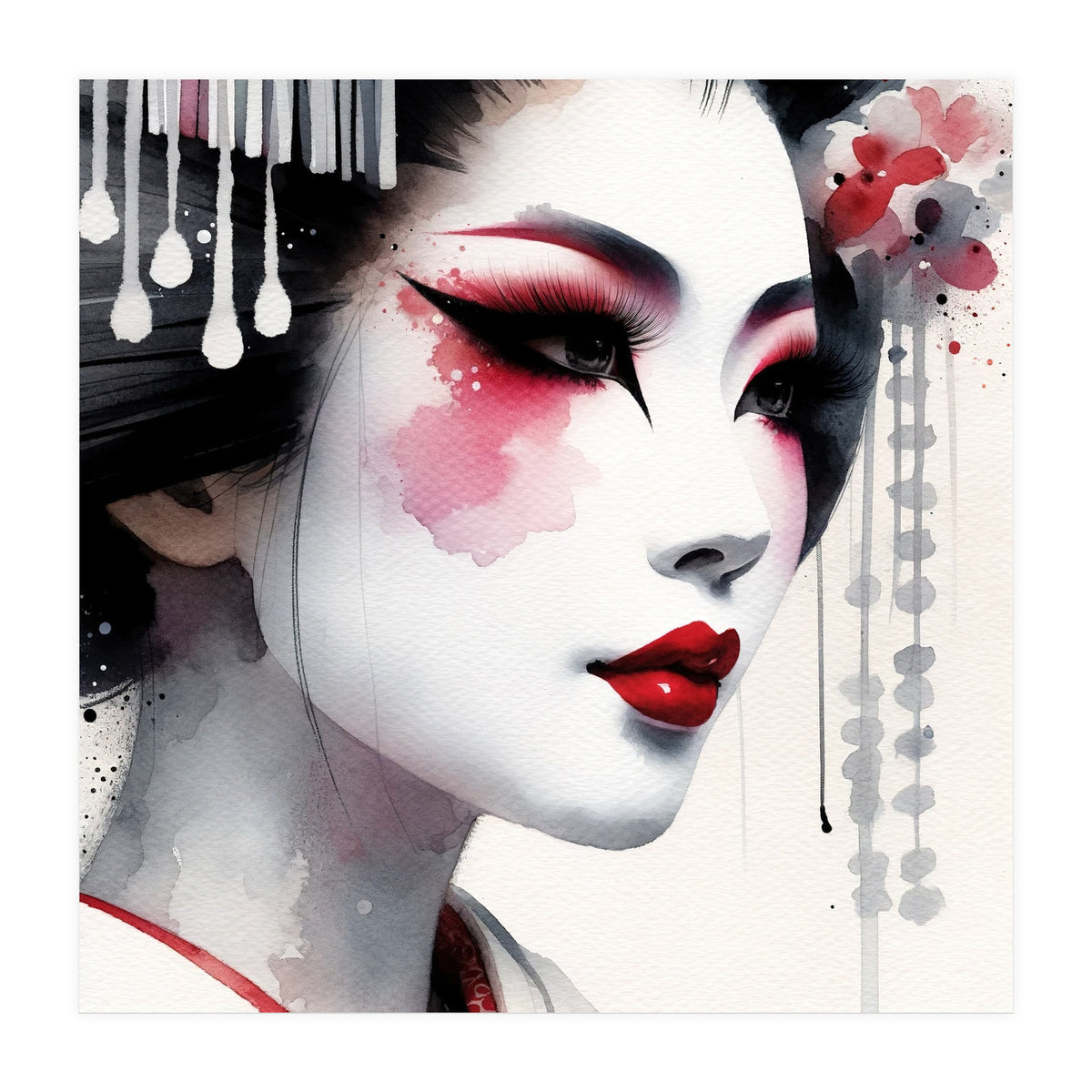 Porcelain Bloom Modern Geisha (Print Only)