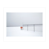 Detour sign in the snow beach (Print Only) thumbnail