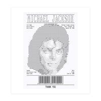 Receipt Art Michael Jackson (Print Only)