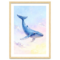 Flying Whale in the Clouds