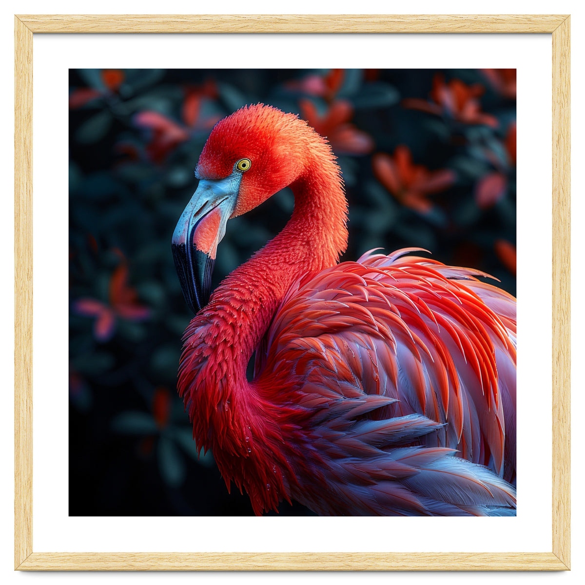 Vibrant Flamingo Bird Profile Majestic Pose